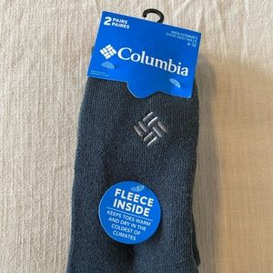 NWT Men's 2-Pack Columbia Fleece-Lined Socks